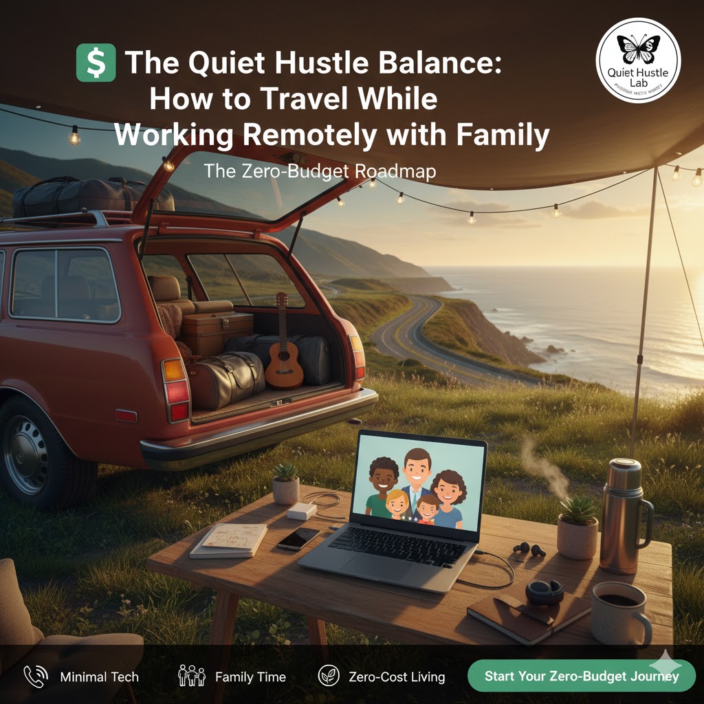 how to travel while working remotely with family